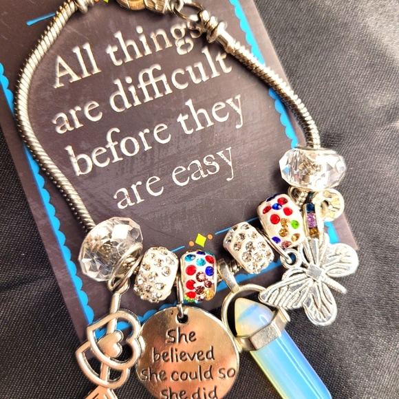 2 for 40 BULLET PENDANT CHARM BRACELETS - Picture 2 of 3